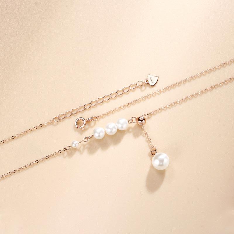 Women's Simple Temperament Versatile Tassel Pearl Necklace - BUNNY BAZAR