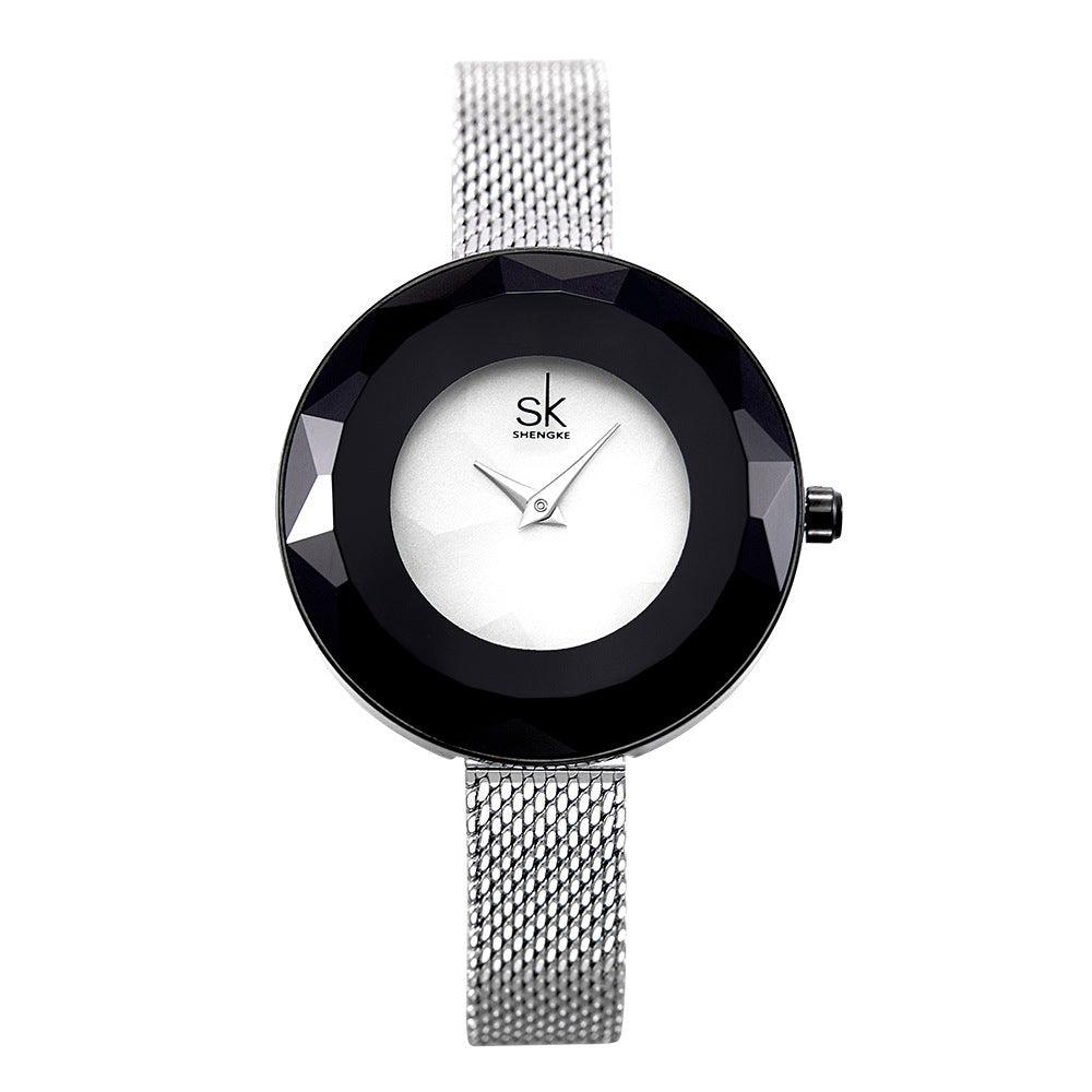 T-78 Ladies Mesh Strap Glass Women Watch - BUNNY BAZAR