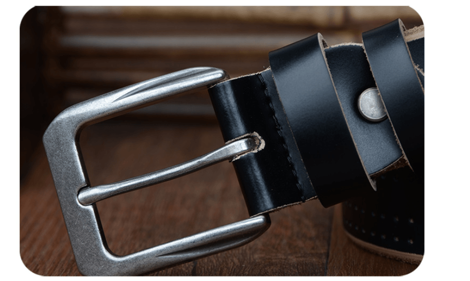 Men's leather belt - BUNNY BAZAR