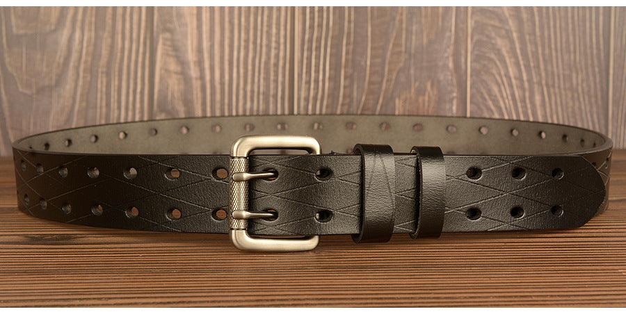 Men's Belt Leather Personality Belt Men's Casual Jeans Belt - BUNNY BAZAR