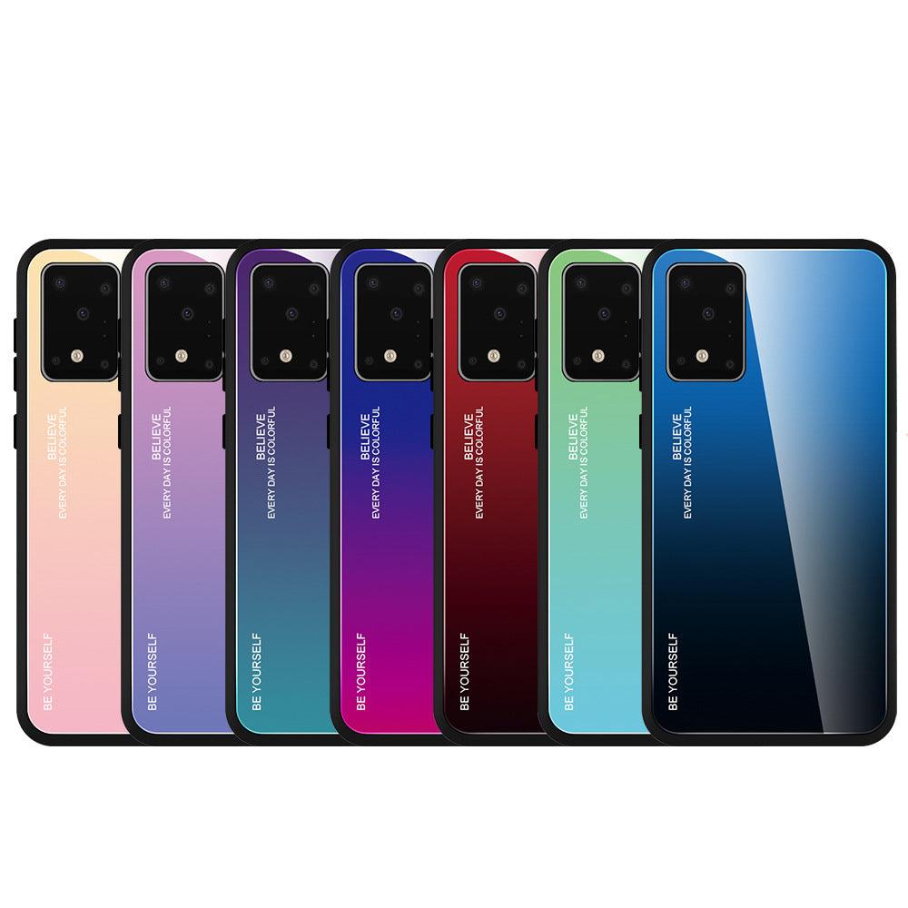 Mobile Phone Case Gradient Glass Protective Cover - BUNNY BAZAR
