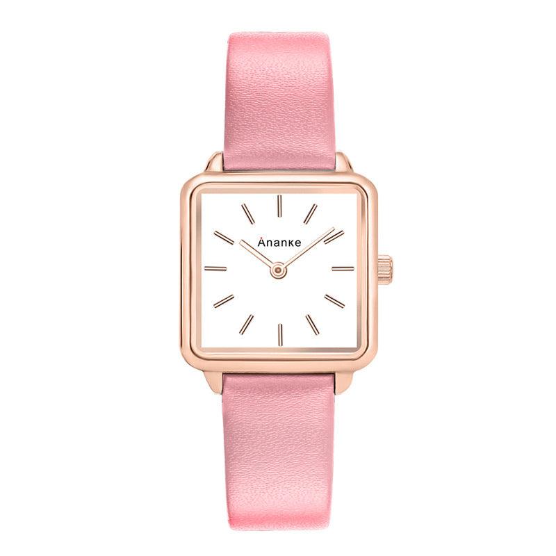 Waterproof Square Ladies Watch Quartz Movement In 26 Different Styles And Colors - BUNNY BAZAR