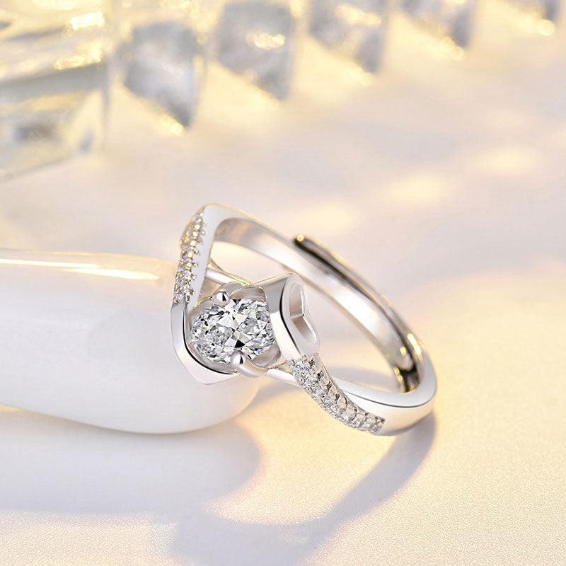 New Diamond Opening Adjustment Ring Women - BUNNY BAZAR