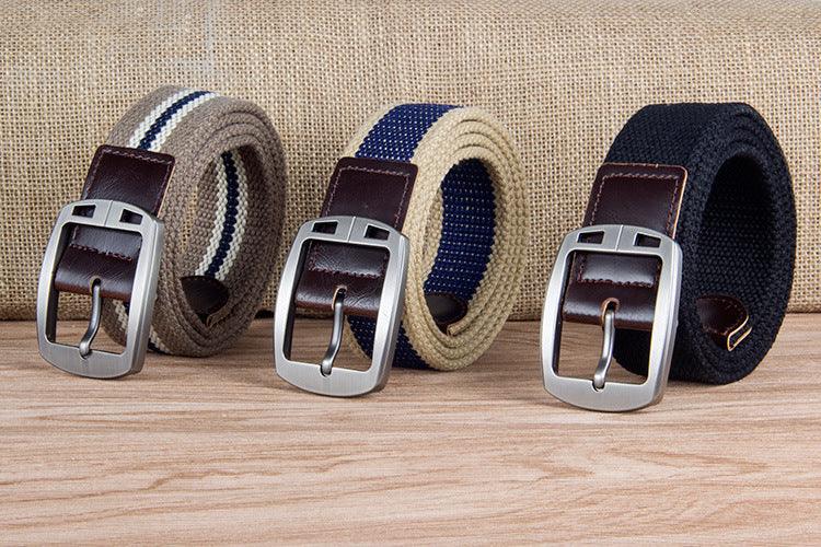 Pin Buckle Canvas Belt Casual - BUNNY BAZAR