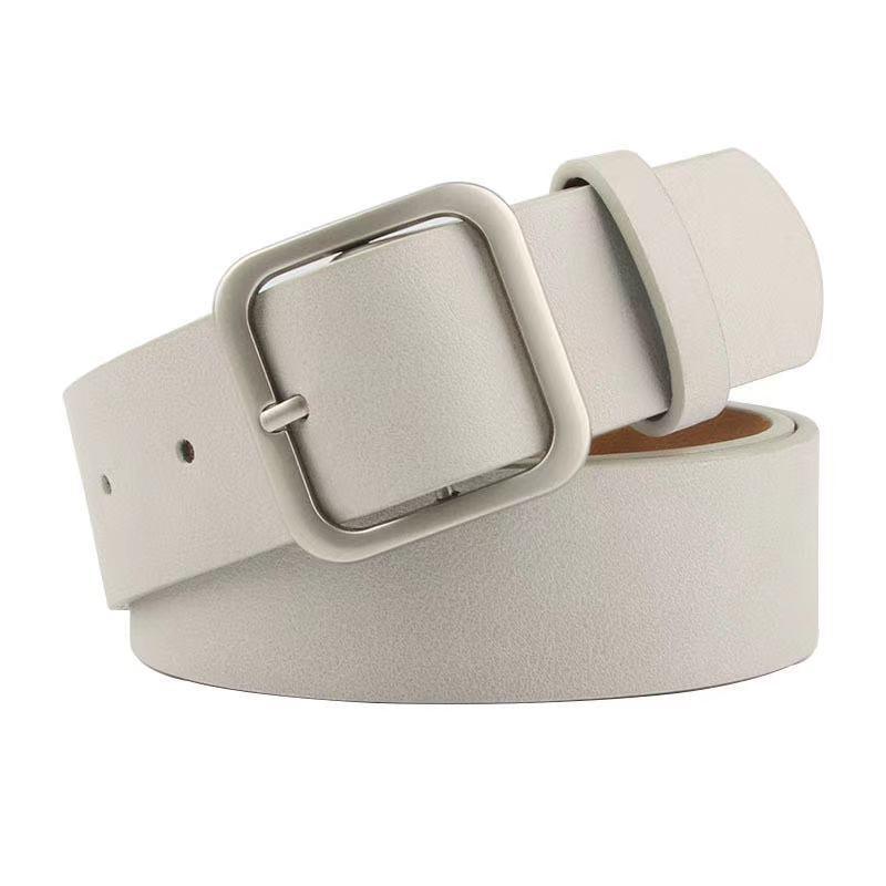 Leather belt buckle belt - BUNNY BAZAR