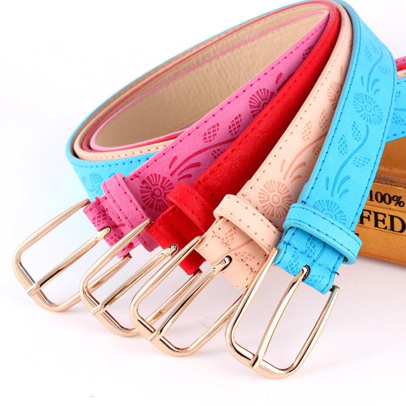 Printed women's wide belt - BUNNY BAZAR