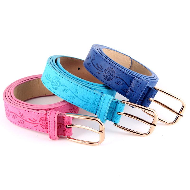 Printed women's wide belt - BUNNY BAZAR