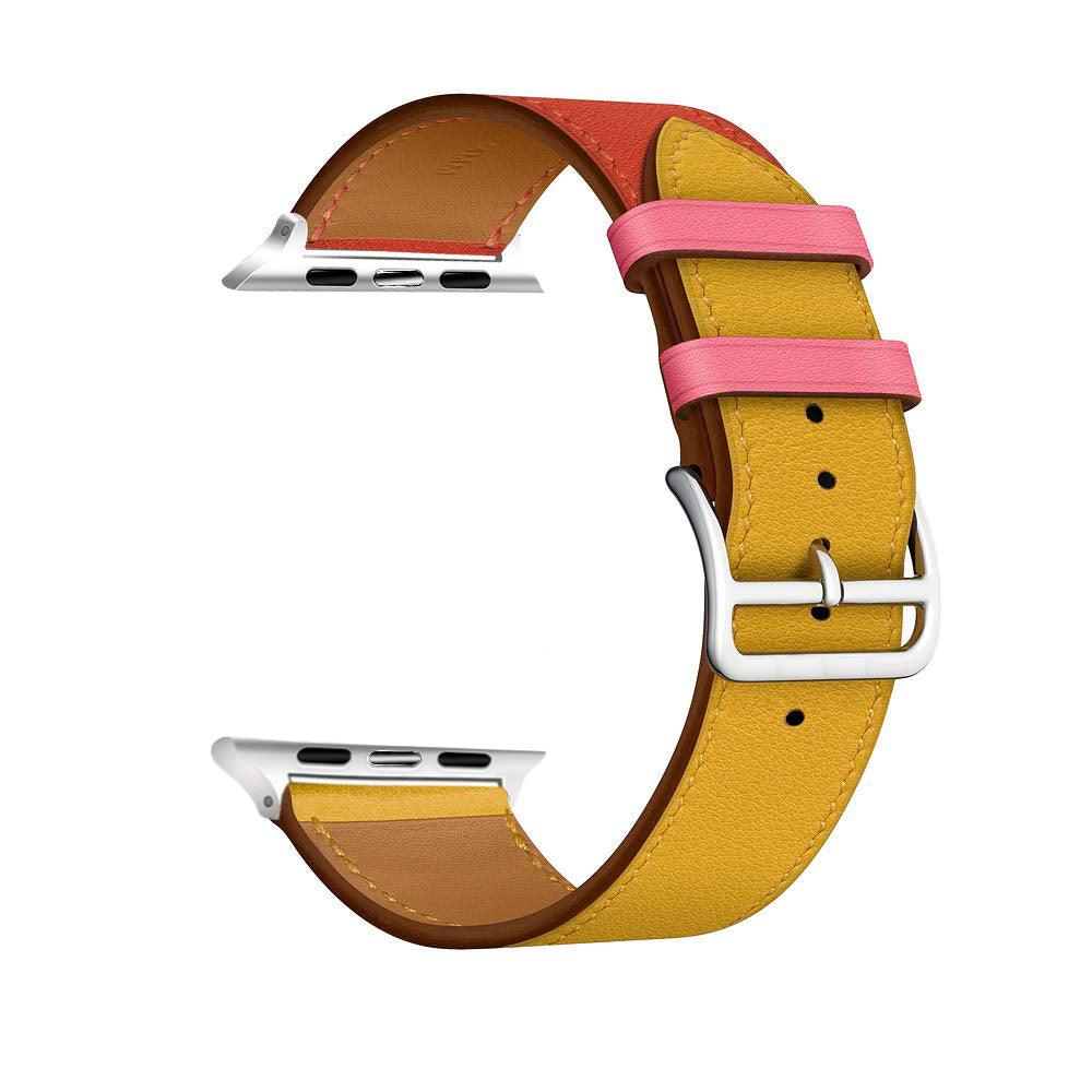 Contrast leather strap - BUNNY BAZAR