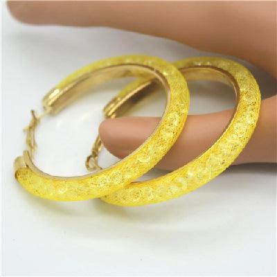 Gold-plated Earrings, Crystal Mesh Chain, Female Earring Jewelry - BUNNY BAZAR