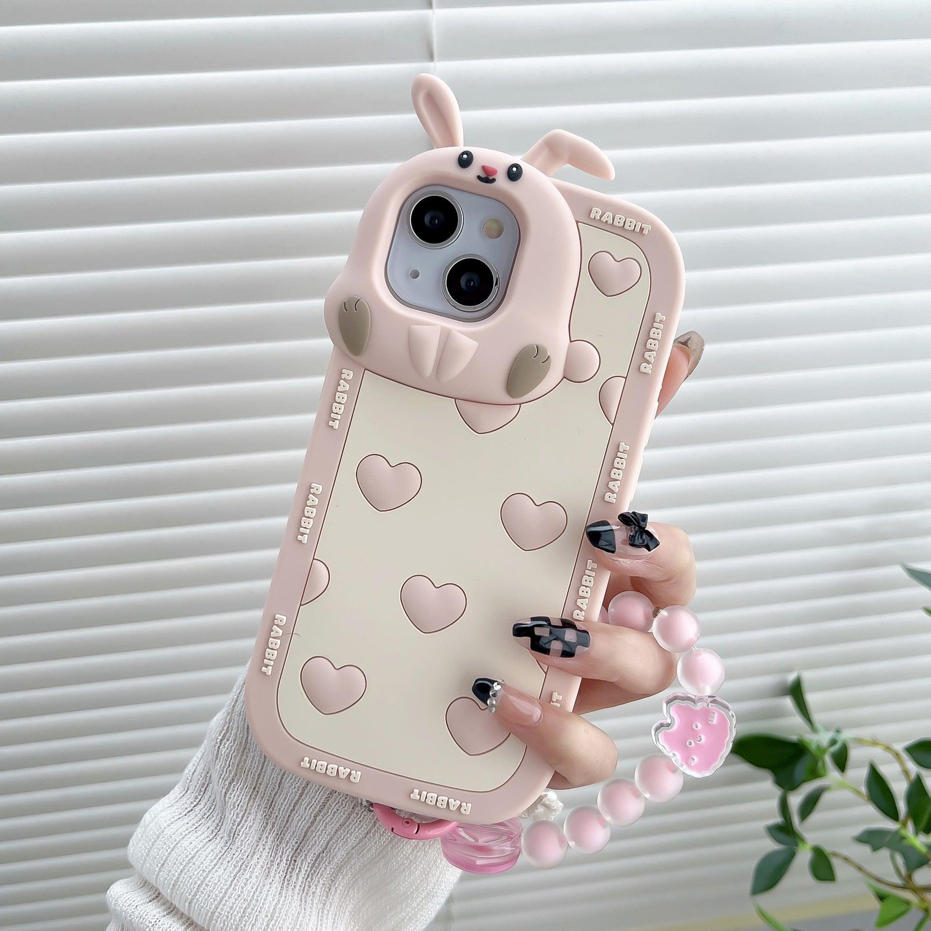 Love Rabbit Phone Case Silicone Protective Cover - BUNNY BAZAR