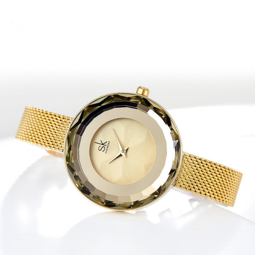 T-78 Ladies Mesh Strap Glass Women Watch - BUNNY BAZAR