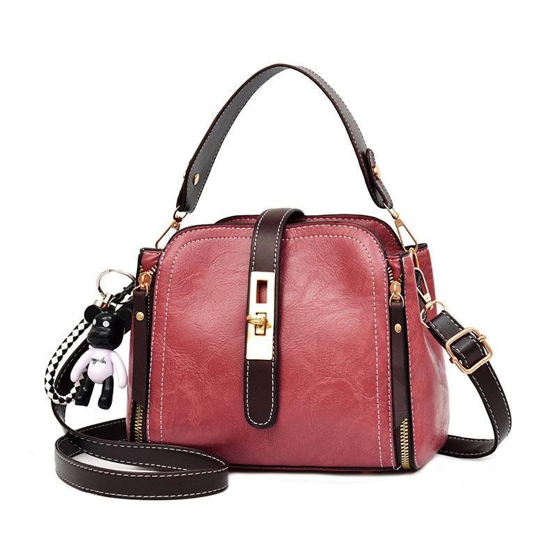 Fashion PU Leather Handbags Small Flap Crossbody Shoulder Messenger Bags Women Vintage Purse Bags - BUNNY BAZAR