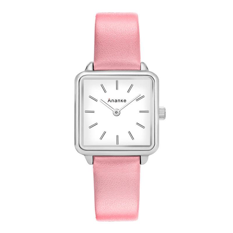 Waterproof Square Ladies Watch Quartz Movement In 26 Different Styles And Colors - BUNNY BAZAR