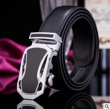 Men's leather factory direct belt buckle leather belt men's automatic belt belt wholesale business - BUNNY BAZAR
