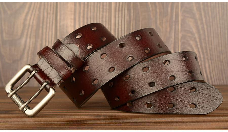 Men's Belt Leather Personality Belt Men's Casual Jeans Belt - BUNNY BAZAR