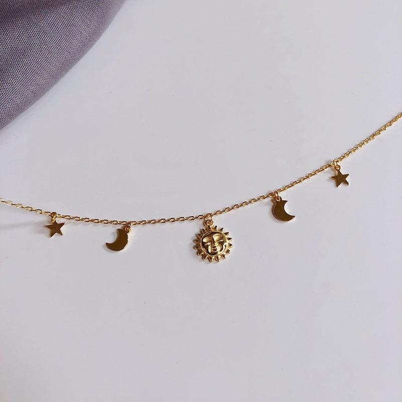 Sun Star Moon Necklace - BUNNY BAZAR