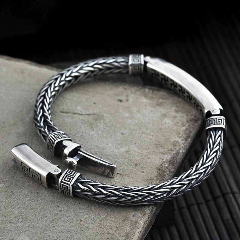 Personality Tide Men And Women New Fashion Thai Silver Bracelet - BUNNY BAZAR