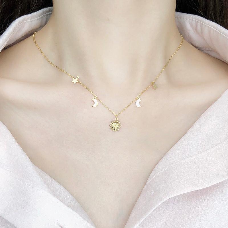 Sun Star Moon Necklace - BUNNY BAZAR