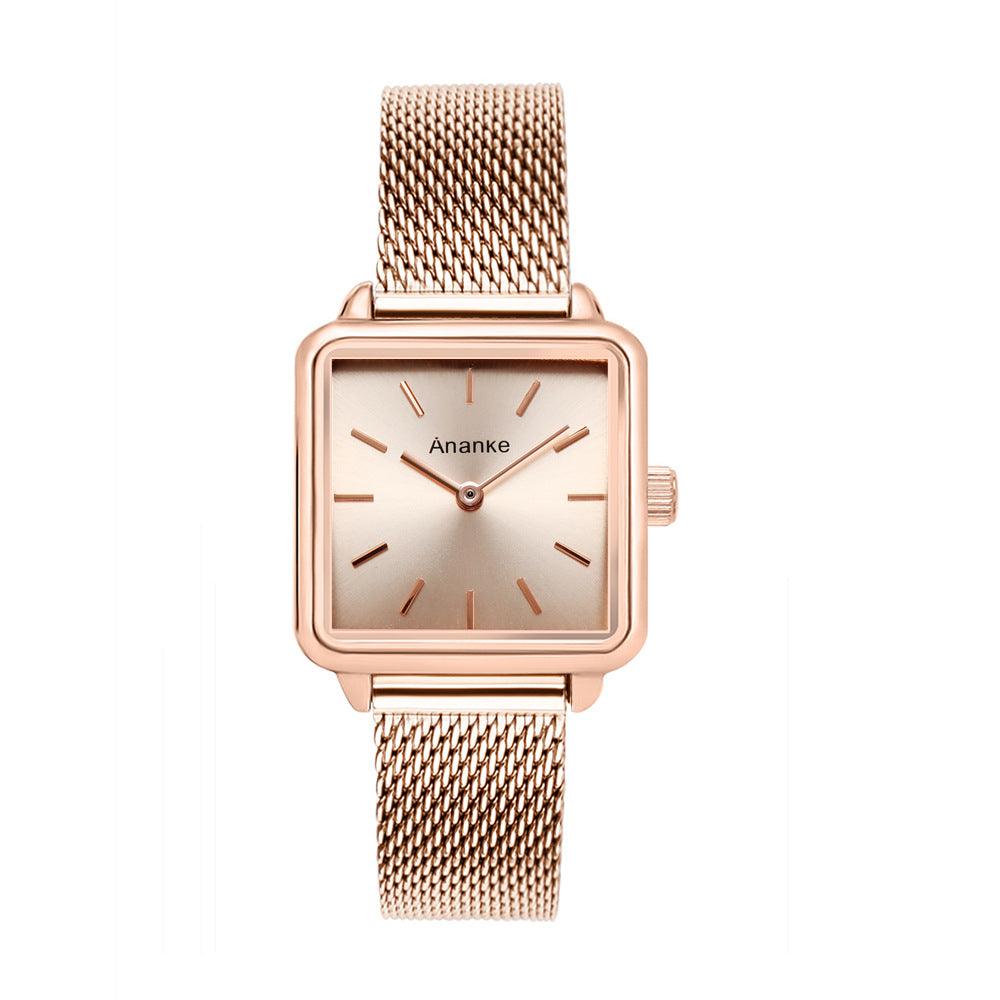 Waterproof Square Ladies Watch Quartz Movement In 26 Different Styles And Colors - BUNNY BAZAR