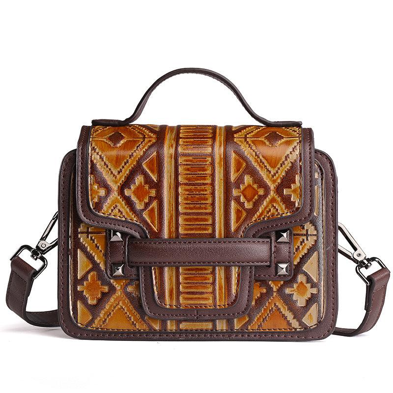 Hand-painted shoulder bag - BUNNY BAZAR