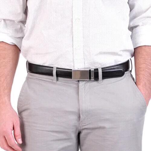 Microfiber Leather Mens Ratchet Belt, Belts For Men Adjustable Automatic Buckle - BUNNY BAZAR