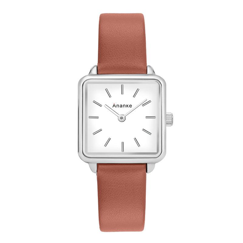 Waterproof Square Ladies Watch Quartz Movement In 26 Different Styles And Colors - BUNNY BAZAR