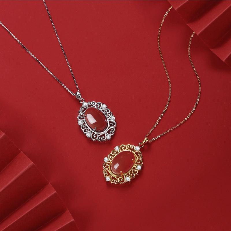 Sterling Silver China-Chic Retro Luck Safety Necklace - BUNNY BAZAR