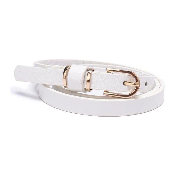 Women's Korean Fashion Pin Buckle Belt Thin Belt - BUNNY BAZAR