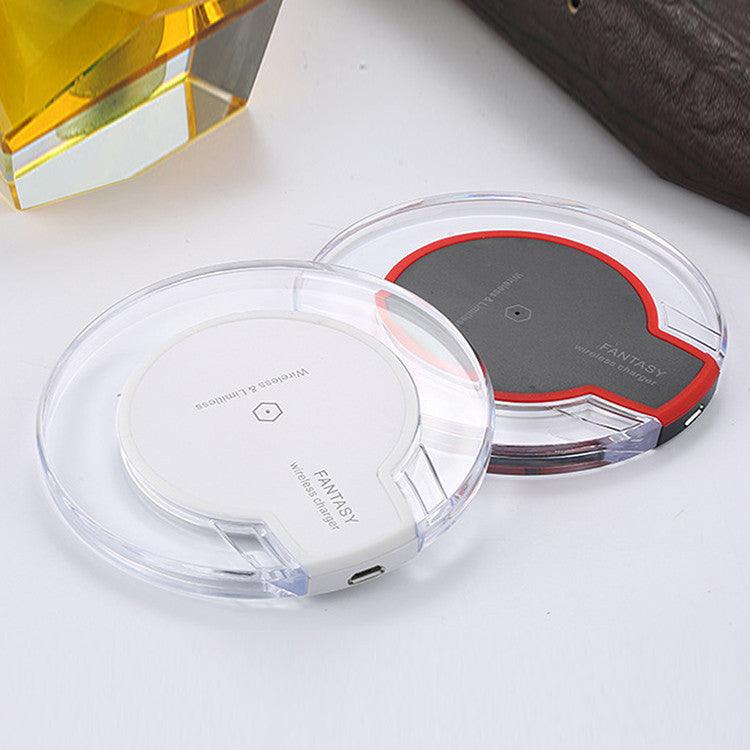 New Wireless Charging Dock Charger Crystal Round Charging Pad - BUNNY BAZAR