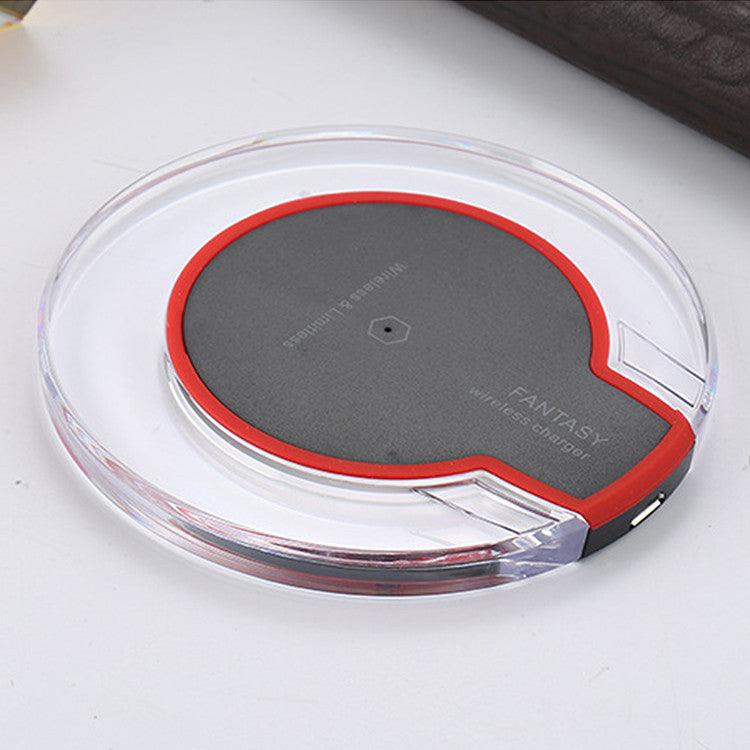 New Wireless Charging Dock Charger Crystal Round Charging Pad - BUNNY BAZAR