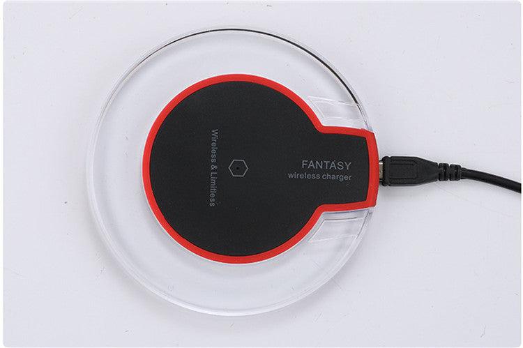 New Wireless Charging Dock Charger Crystal Round Charging Pad - BUNNY BAZAR