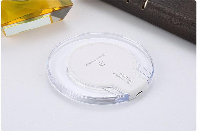 New Wireless Charging Dock Charger Crystal Round Charging Pad - BUNNY BAZAR