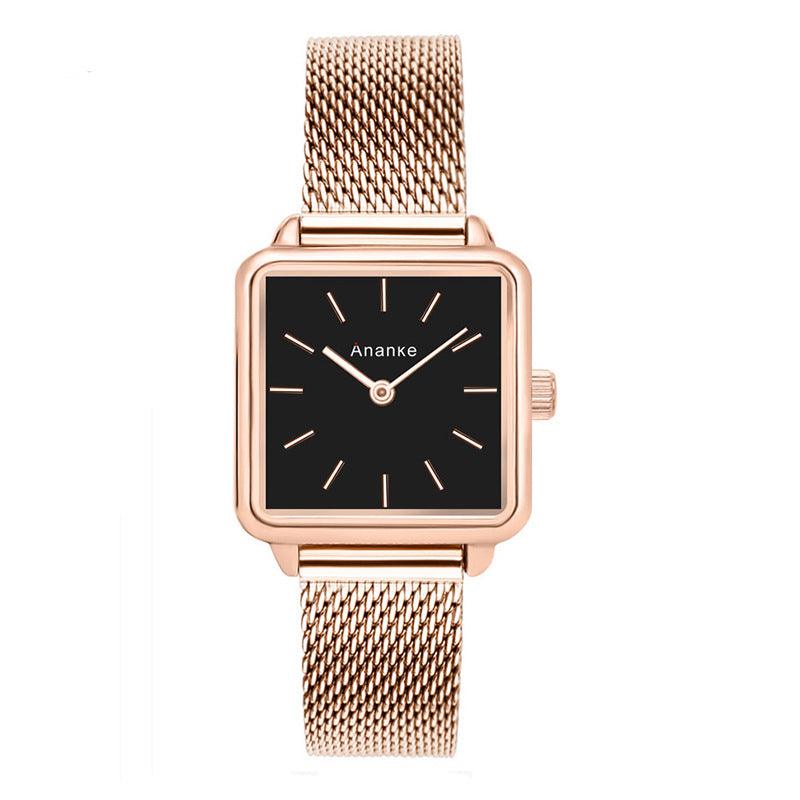 Waterproof Square Ladies Watch Quartz Movement In 26 Different Styles And Colors - BUNNY BAZAR