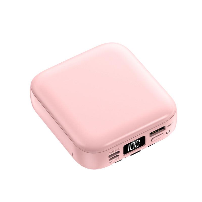 Beauty Mirror Power Bank Comes With Cable Portable Mini - BUNNY BAZAR