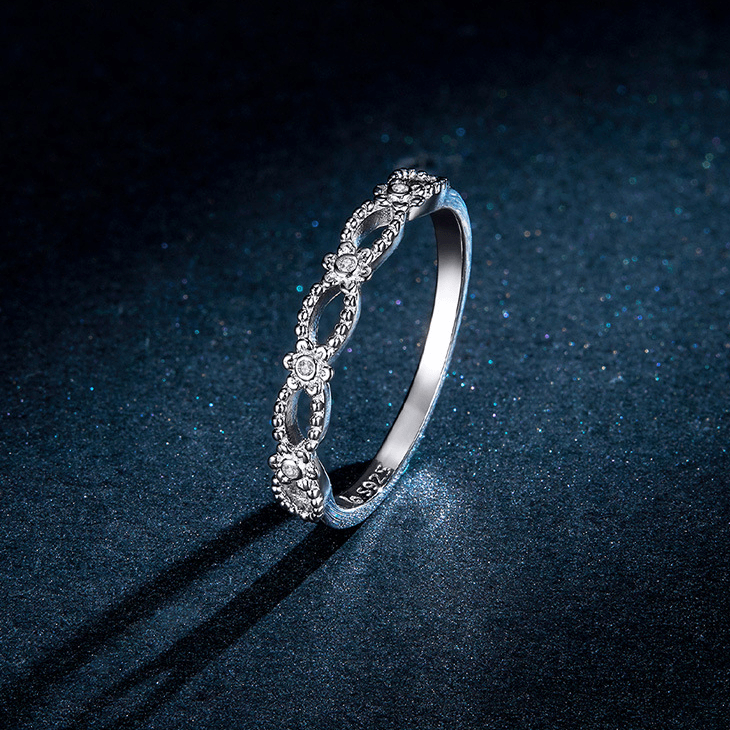 Lace Ring Platinum-plated Simple Pattern Fashion - BUNNY BAZAR