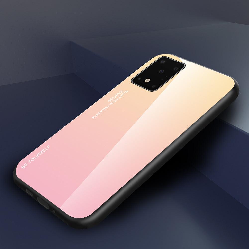Mobile Phone Case Gradient Glass Protective Cover - BUNNY BAZAR