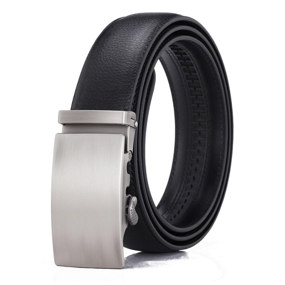 Microfiber Leather Mens Ratchet Belt, Belts For Men Adjustable Automatic Buckle - BUNNY BAZAR