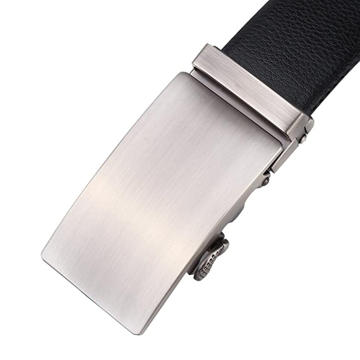 Microfiber Leather Mens Ratchet Belt, Belts For Men Adjustable Automatic Buckle - BUNNY BAZAR