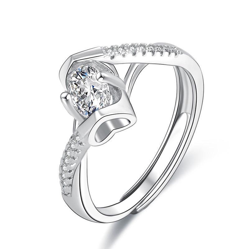 New Diamond Opening Adjustment Ring Women - BUNNY BAZAR