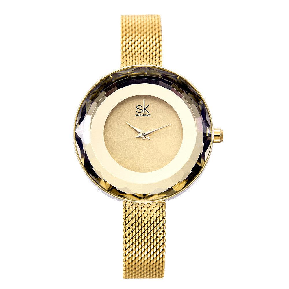 T-78 Ladies Mesh Strap Glass Women Watch - BUNNY BAZAR