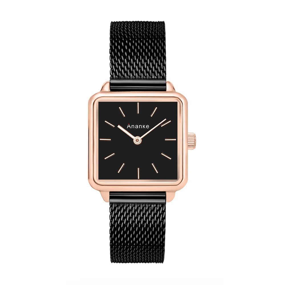 Waterproof Square Ladies Watch Quartz Movement In 26 Different Styles And Colors - BUNNY BAZAR