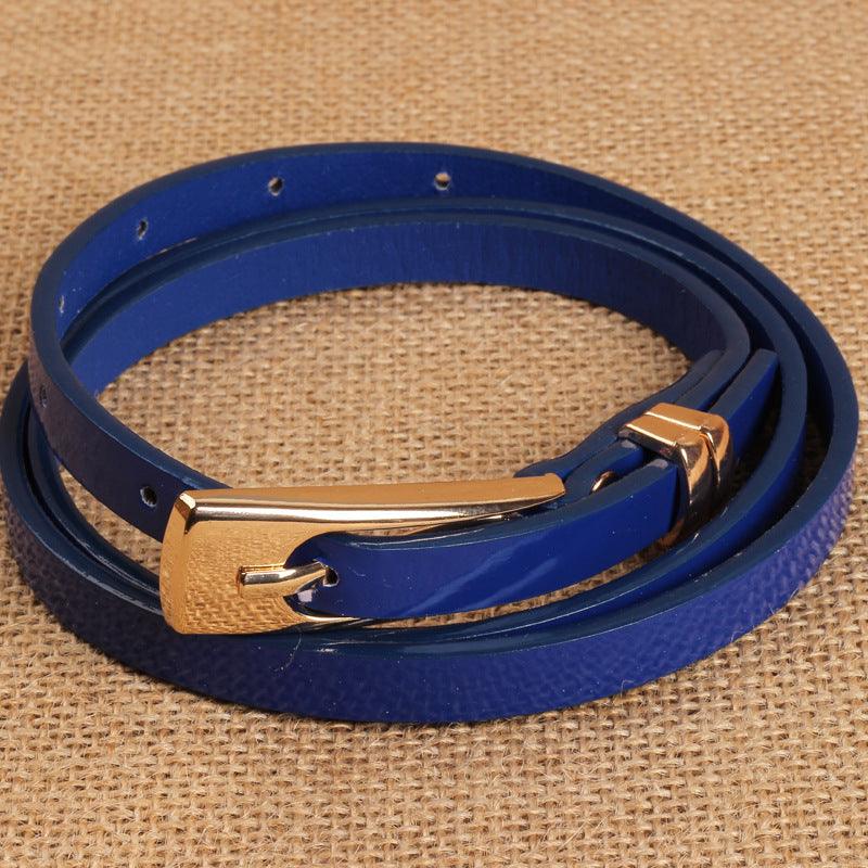 Women's Decorative Belt Candy Color One-piece Dress With - BUNNY BAZAR