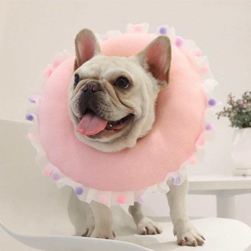 Cat Ruffled Elizabethan Circle Sterilization Anti-Licking Headgear - BUNNY BAZAR