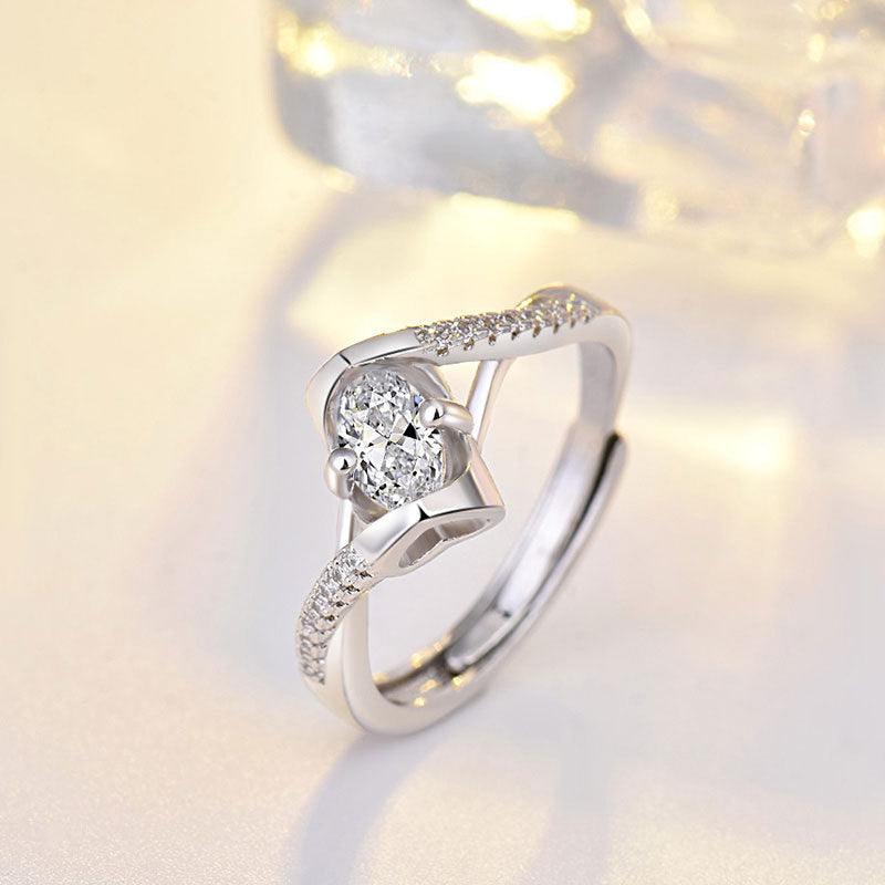 New Diamond Opening Adjustment Ring Women - BUNNY BAZAR