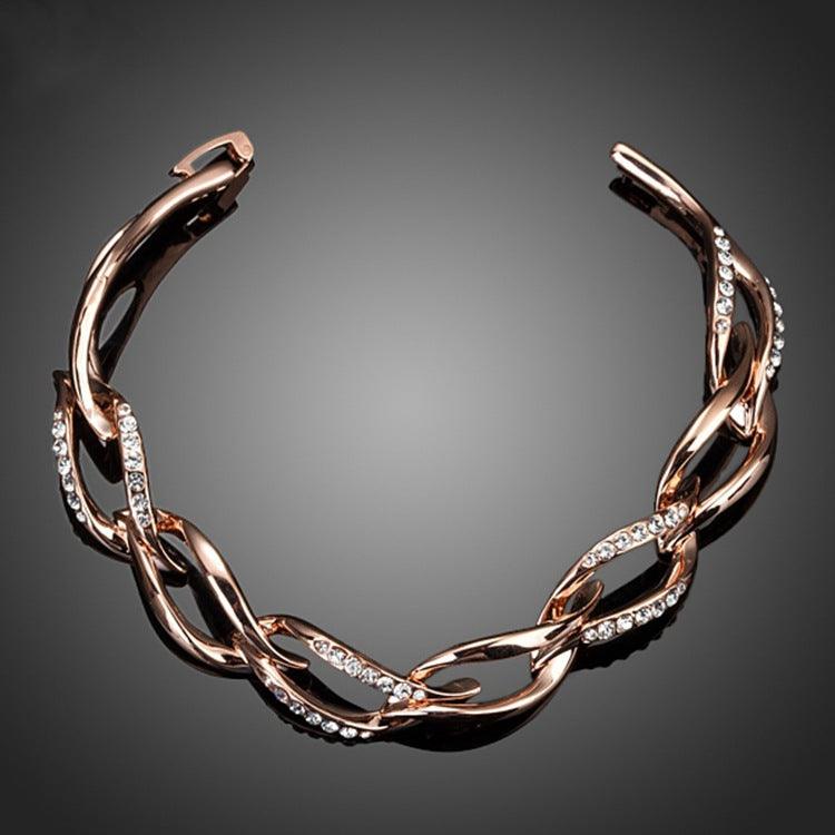 Gorgeous 18K Rose Gold Female Bracelet is Perfect For Accessorizing Any Look - BUNNY BAZAR