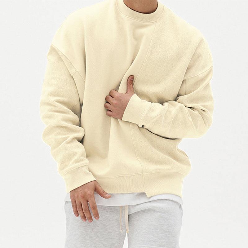 Pullover Round Neck Sweater Loose Men Clothes - BUNNY BAZAR