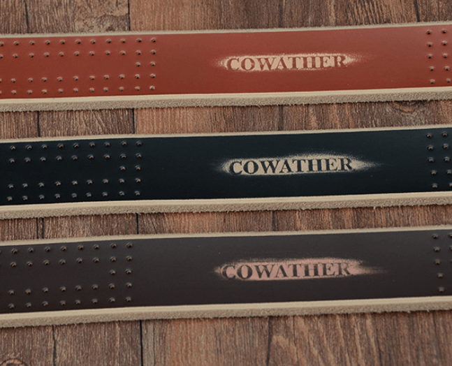 Men's leather belt - BUNNY BAZAR