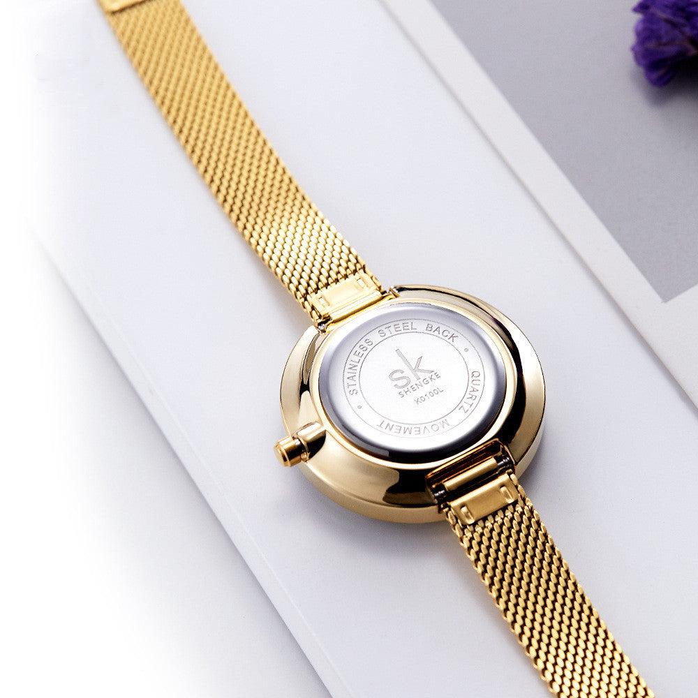 T-78 Ladies Mesh Strap Glass Women Watch - BUNNY BAZAR