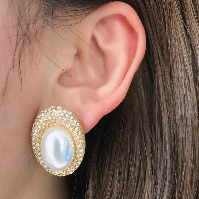 White Pearl Earrings Earrings Retro Drop Earrings - BUNNY BAZAR