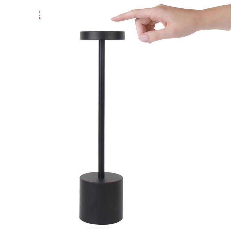 LED Aluminum Alloy Waterproof Rechargeable Desk Lamp Touch Dimming Metal Table Lamps For Bar Living Room Reading Camping Light - BUNNY BAZAR